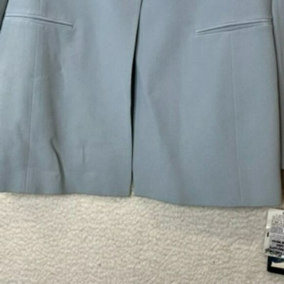 NWT Rena Rowan Vintage  Womens Suit Jacket Sky Blue Button Down Front Size 10 - Picture 6 of 9